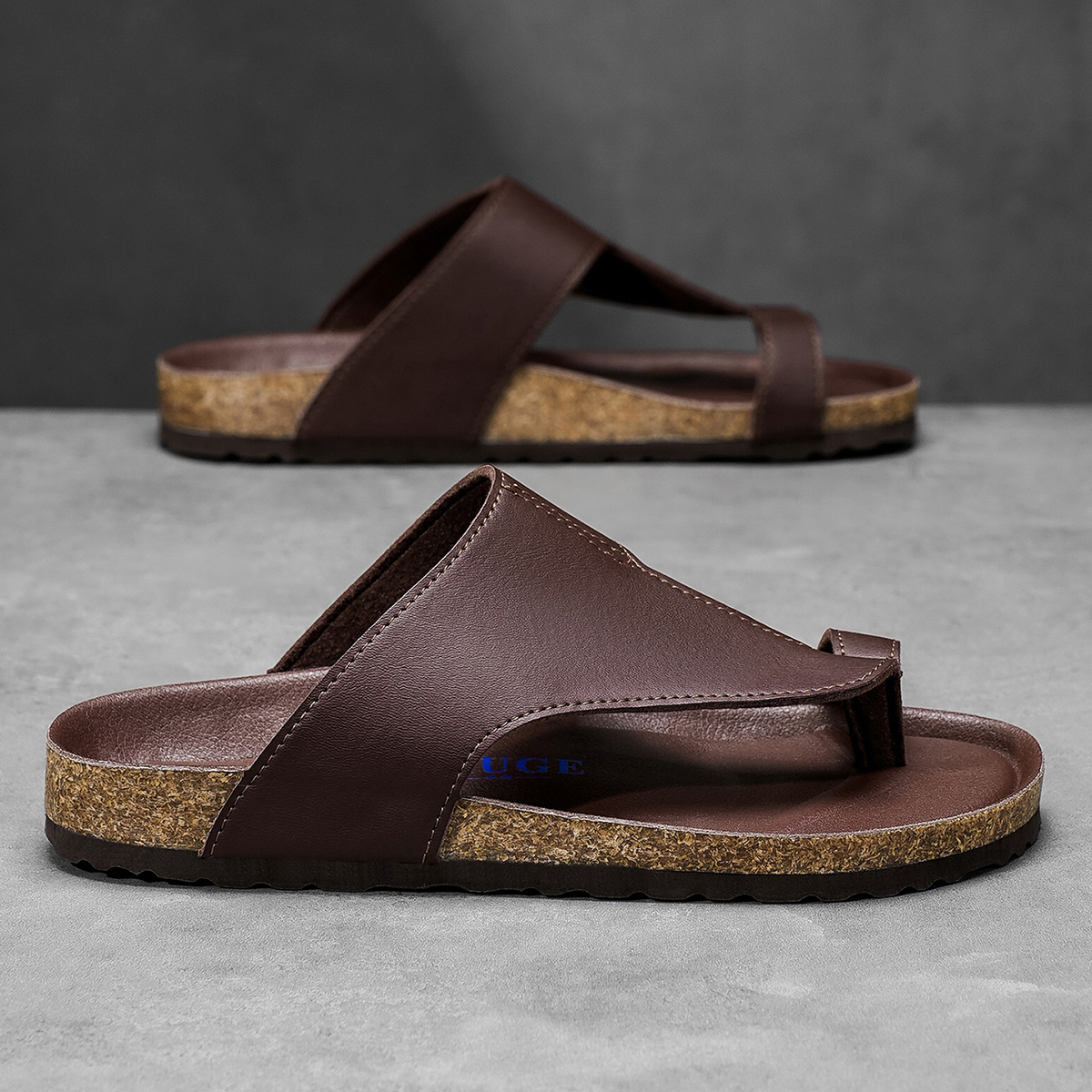 Pantofole in sughero di grandi - Flip Flop Leather Men recensione e prezzo