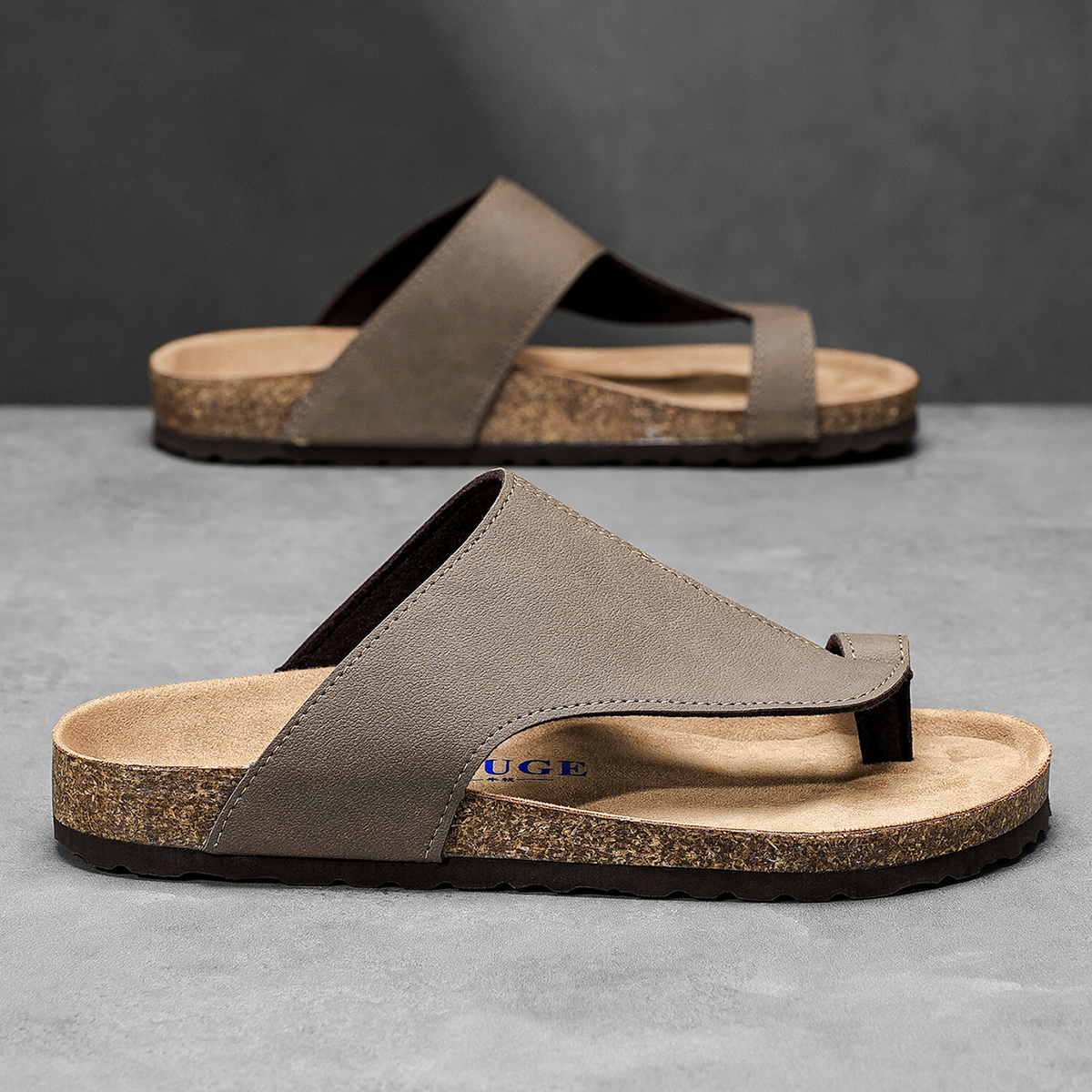 Pantofole in sughero di grandi - Flip Flop Leather Men recensione e prezzo