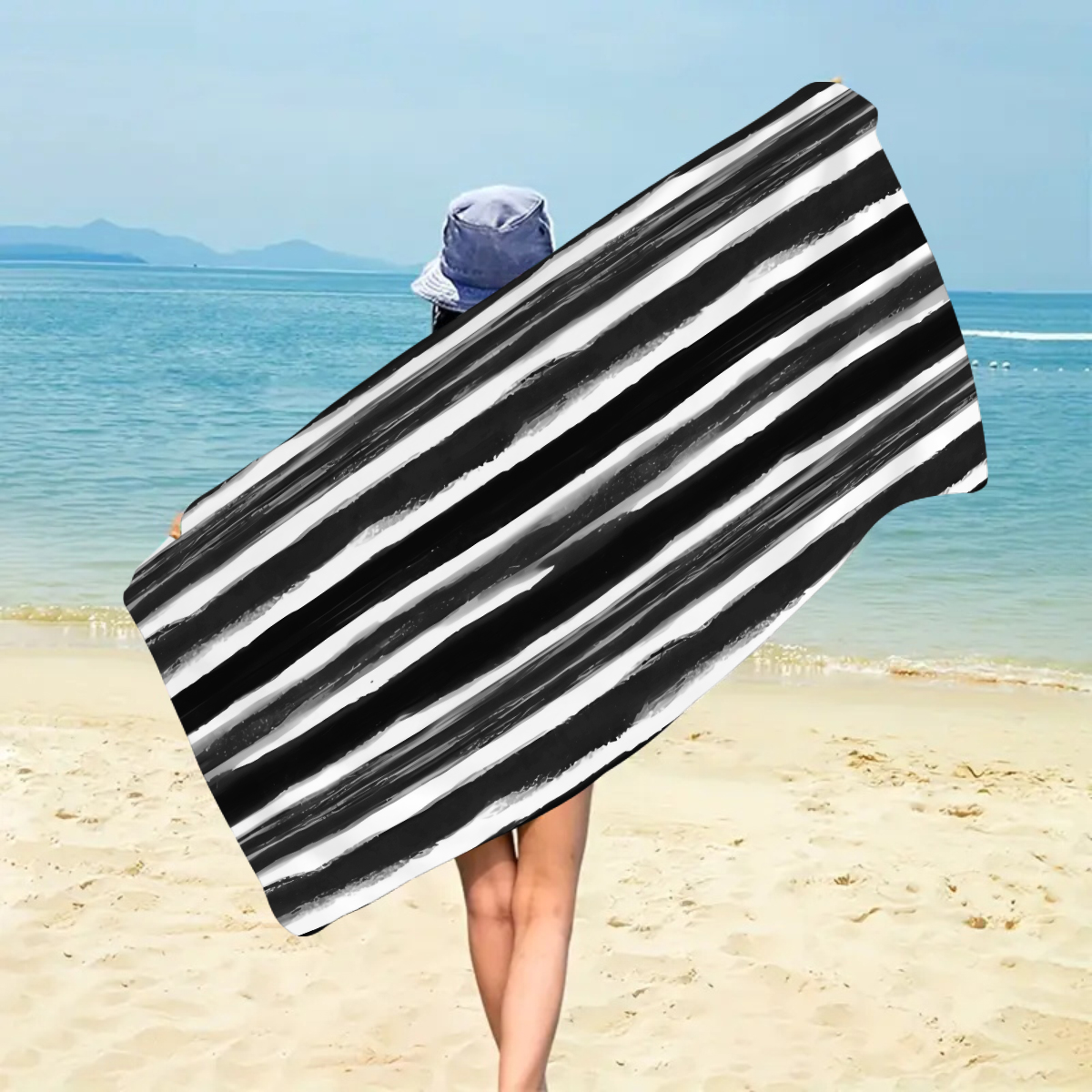 Telo mare grande a righe color - Beach Towel Large recensione e prezzo
