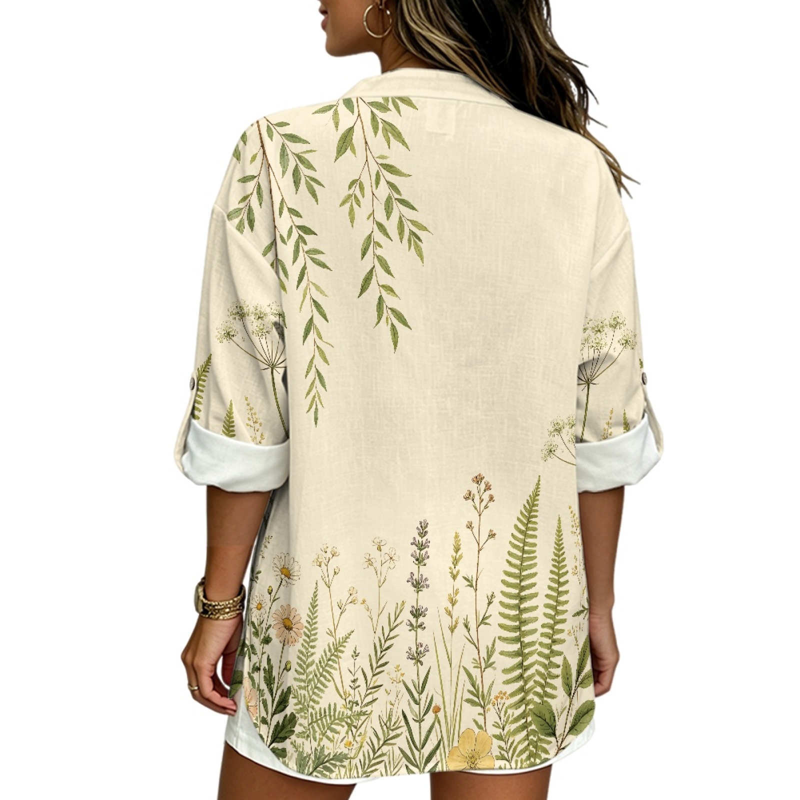 INSTANTARTS Camicia da donna i - Linen Shirt Breathable recensione e prezzo