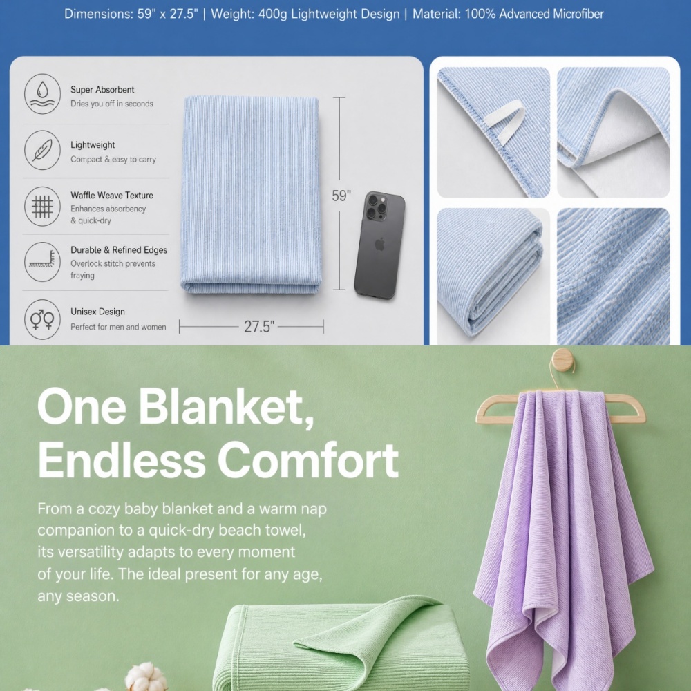 BRLPONVE Asciugamano da Bagno  - Beach Towel Large recensione e prezzo