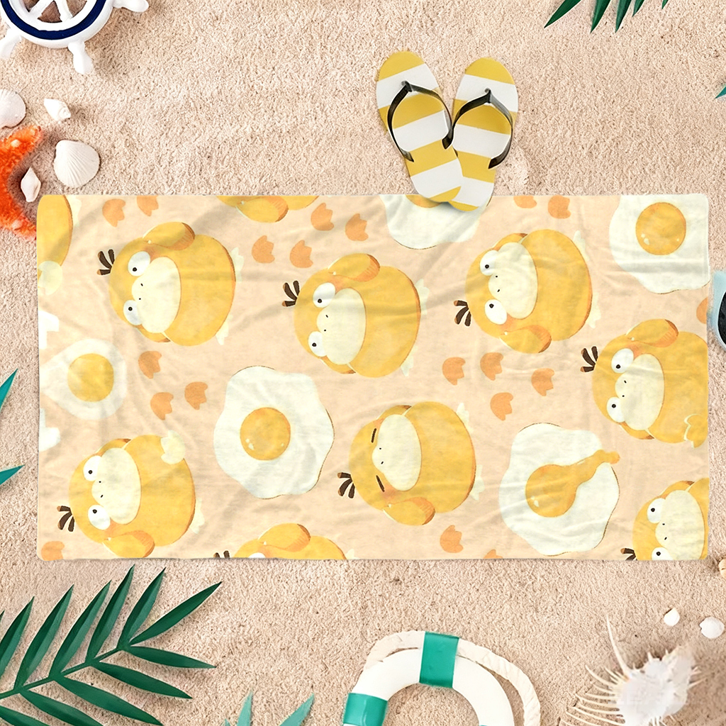 P-Pokémon Psyduck Asciugamano  - Beach Towel Large recensione e prezzo