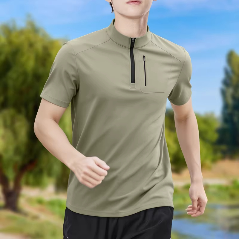 T-shirt da uomo a mezza zip, e - Shirt Camp Collar recensione e prezzo