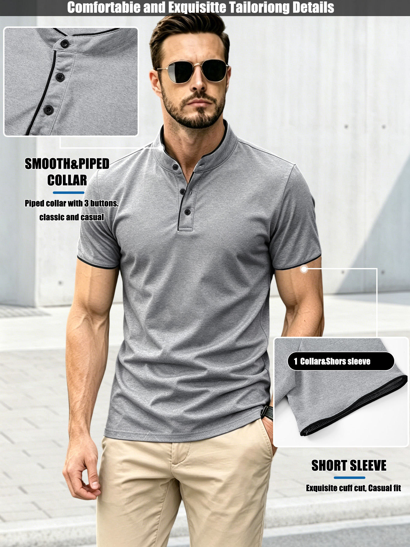 Polo da Uomo 180g in Tessuto P - Polo Shirt Pique recensione e prezzo
