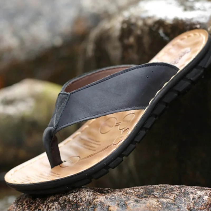 Roma Pantofola da uomo retrò t - Flip Flop Leather Men recensione e prezzo