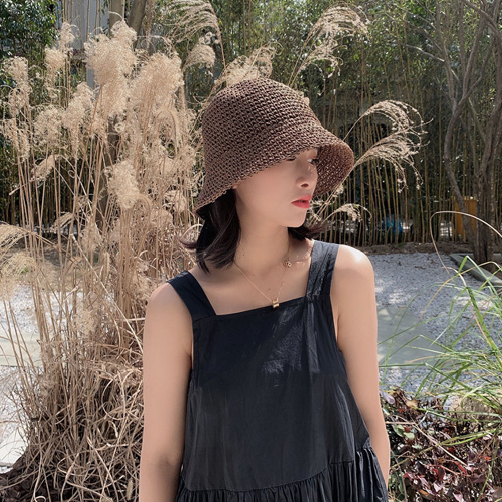 Hot Women's Fashion Summer Cap - Bucket Hat Straw recensione e prezzo