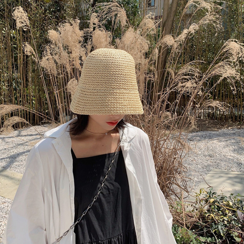 Hot Women's Fashion Summer Cap - Bucket Hat Straw recensione e prezzo