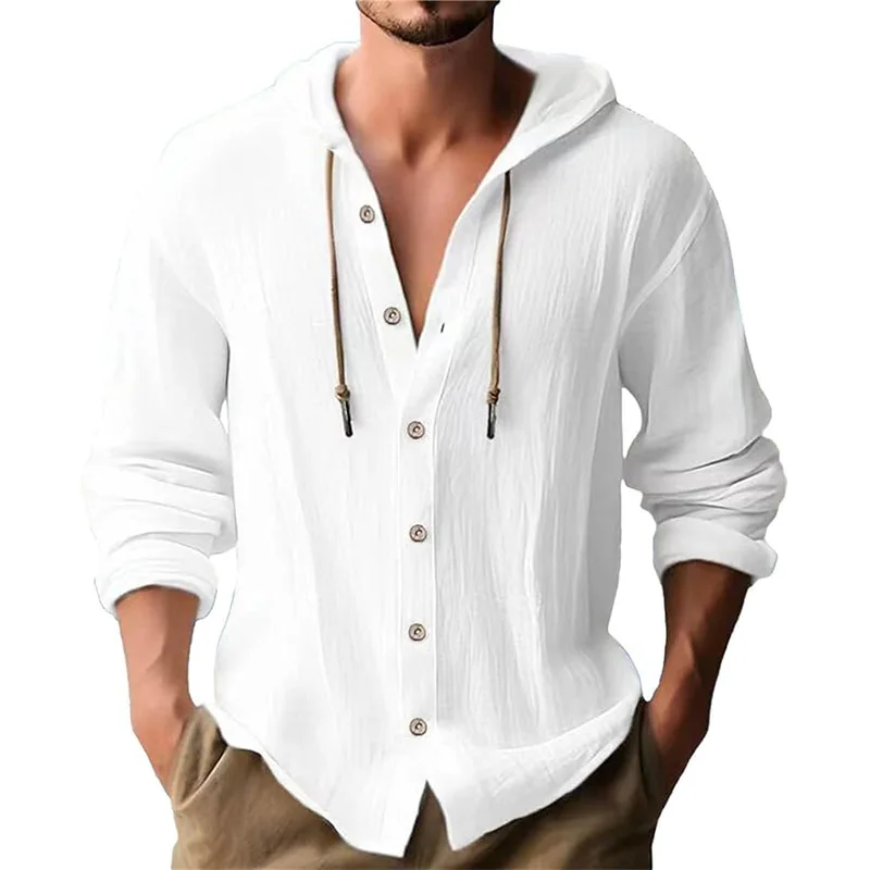 Camicia casual a maniche lungh - Short Linen Drawstring recensione e prezzo