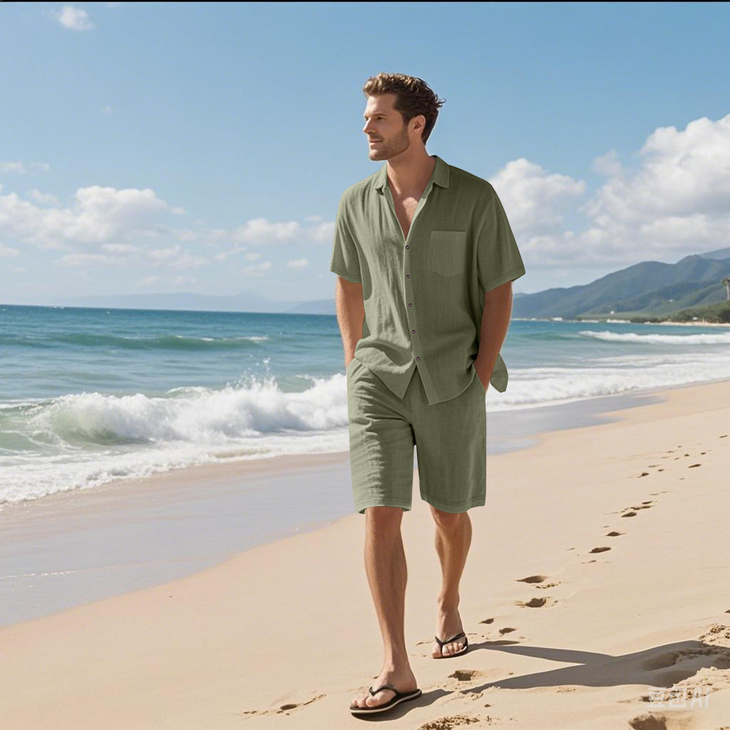 Completo due pezzi in lino tes - Linen Shirt Breathable recensione e prezzo