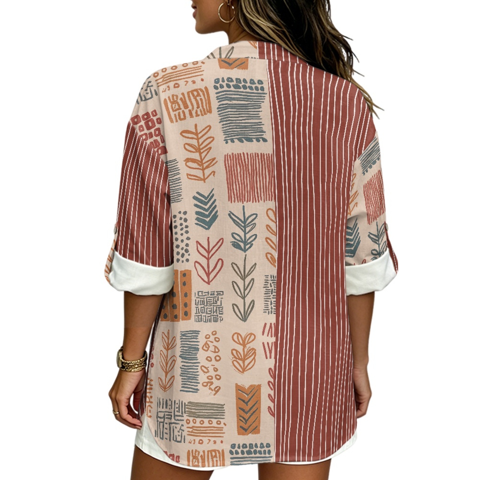 INSTANTARTS Camicia da donna i - Linen Shirt Breathable recensione e prezzo