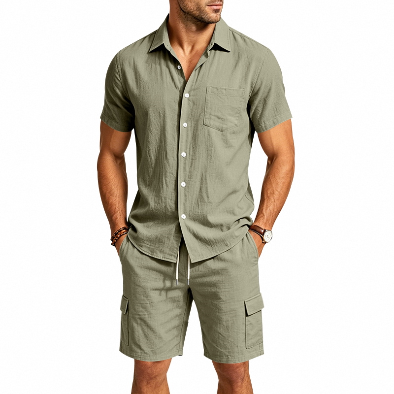 Completo Estivo da Uomo in Lin - Linen Shirt Breathable recensione e prezzo